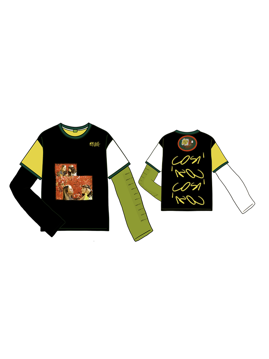 T-shirt doppia manica  mylove